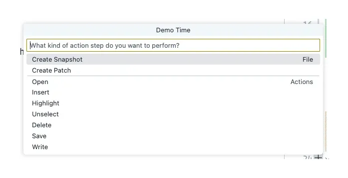 Add a move from the "Demo Time: Add scene" command